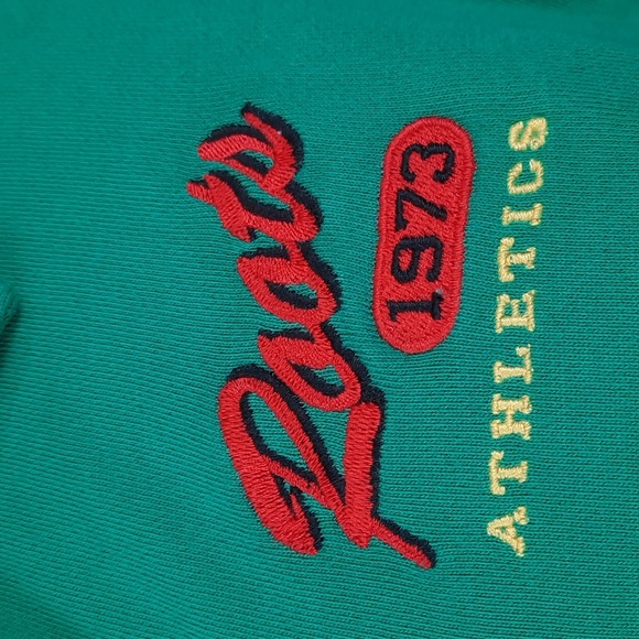 Roots green Bueno cropped quarter zip polo sweatshirt, size small, NWT - Picture 3 of 10